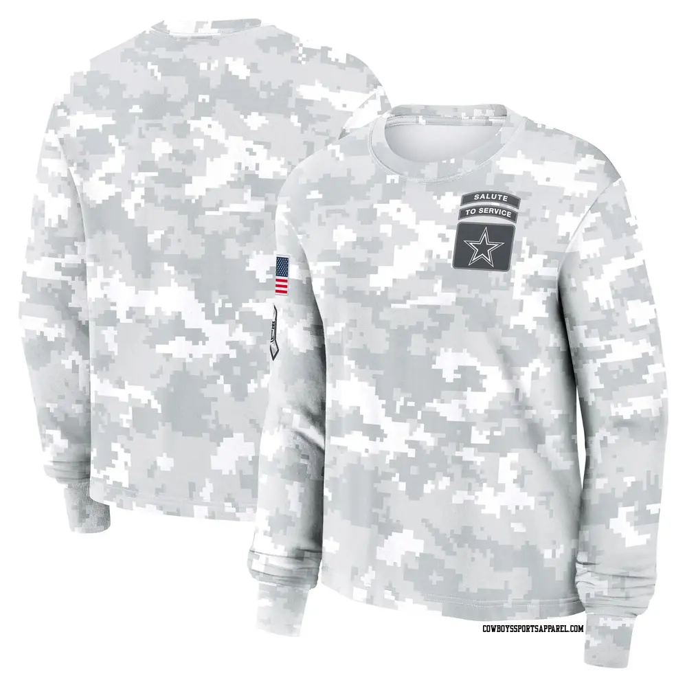 Dallas cowboys salute to service long sleeve shirt 2025